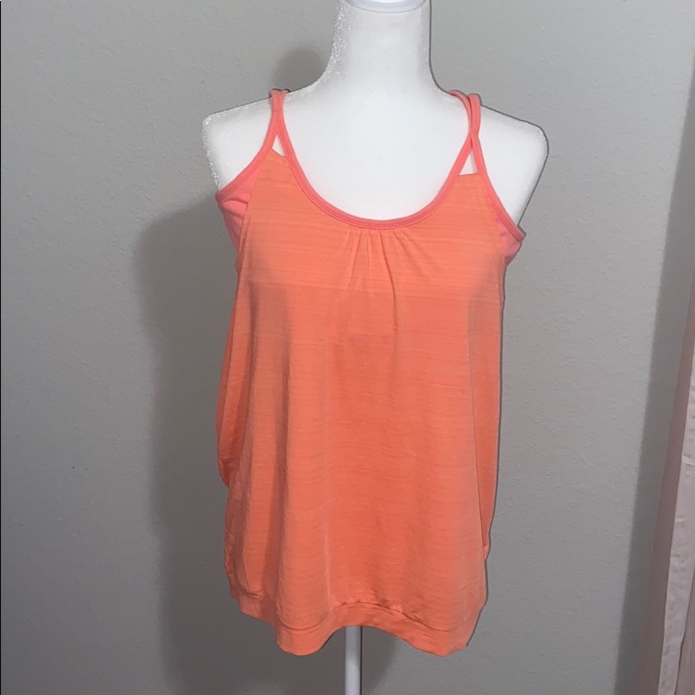 Athleta Orange Workout Top
